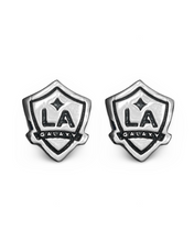 Load image into Gallery viewer, LA Galaxy Shield Studs w/ black fill
