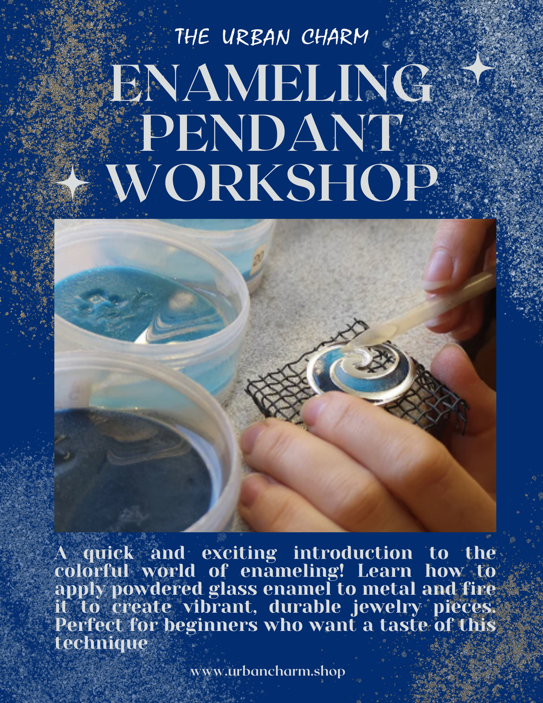 Jewelry Enameling Pendant Workshop | MARCH 13, 2025 | 10am to 11:00am