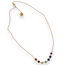 Load image into Gallery viewer, Chakra Balance Necklace with Natural Gemstones and Charm
