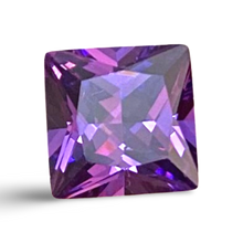 Load image into Gallery viewer, 6mm Princess Cut Amethyst Cubic Zirconia AAAAA quality Lab-grown Loose Gemstones
