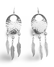 Load image into Gallery viewer, Pearl Dream Catcher Earrings
