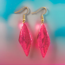 Load image into Gallery viewer, Pink Marble Wavy Lures of Love Earrings
