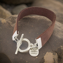 Load image into Gallery viewer, Distressed Tan Leather Color Band Bracelet by The Urban Charm
