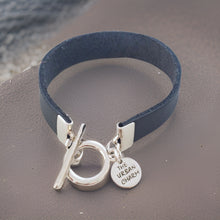 Load image into Gallery viewer, Navy Leather Color Band Bracelet
