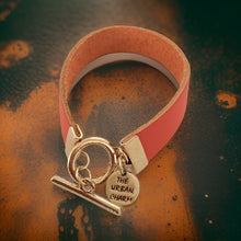 Load image into Gallery viewer, Orange Leather Color Band Bracelet
