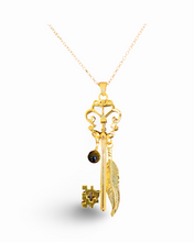 Load image into Gallery viewer, Butterfly Skeleton Key Necklace
