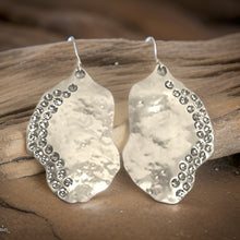 Load image into Gallery viewer, Birthstone Crystal Waning Gibbous Moon Earrings
