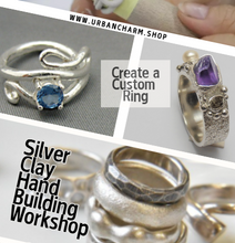 Load image into Gallery viewer, Metal Clay Workshop Create Your Own Ring | MARCH 8, 2025 | 11am - 1pm
