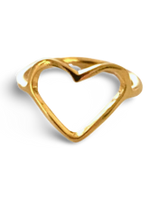 Load image into Gallery viewer, Heart Shaped Ring by The Urban Charm
