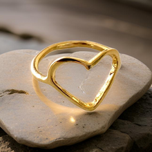 Load image into Gallery viewer, Heart Shaped Ring by The Urban Charm
