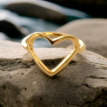 Load image into Gallery viewer, Heart Shaped Ring by The Urban Charm
