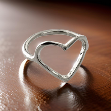 Load image into Gallery viewer, Heart Shaped Ring by The Urban Charm
