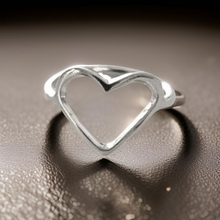 Load image into Gallery viewer, Heart Shaped Ring by The Urban Charm
