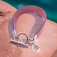 Load image into Gallery viewer, The Urban Charm Pink Leather Color Band Bracelet
