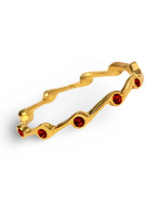 Load image into Gallery viewer, Ruby Birthstone Stacker Ring
