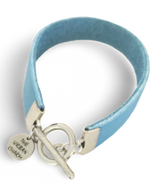 Load image into Gallery viewer, Baby Blue Leather Color Band Bracelet by The Urban Charm

