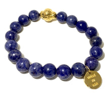 Load image into Gallery viewer, Lapis Lazuli Mantra Bracelet
